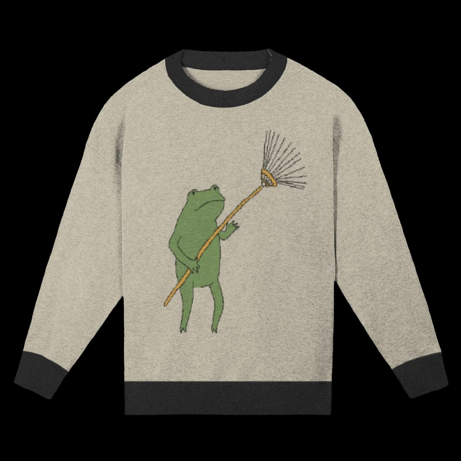 FROG RAKE KNIT SWEATER