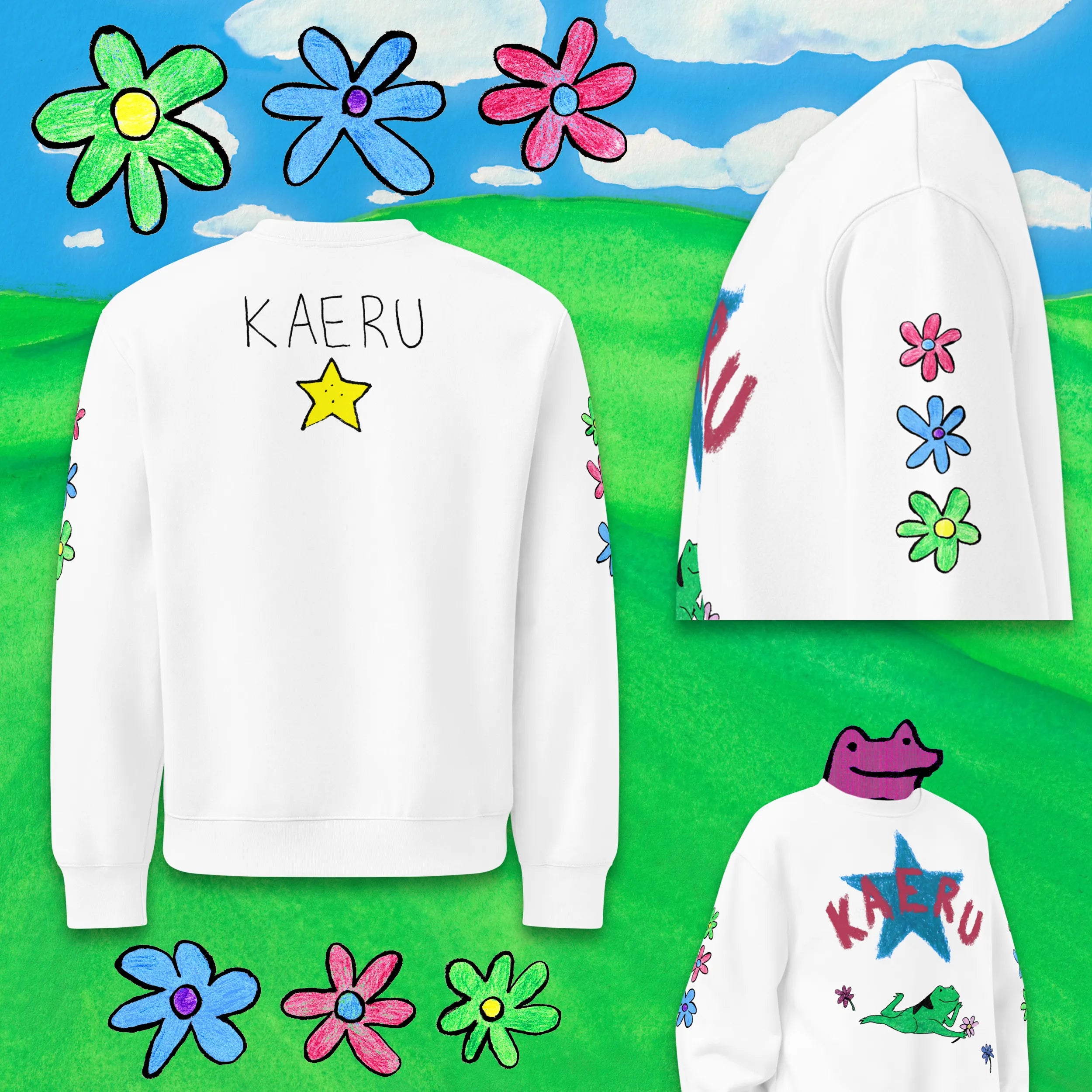 'KAERU CLASSIC' OVERSIZED SWEATSHIRT