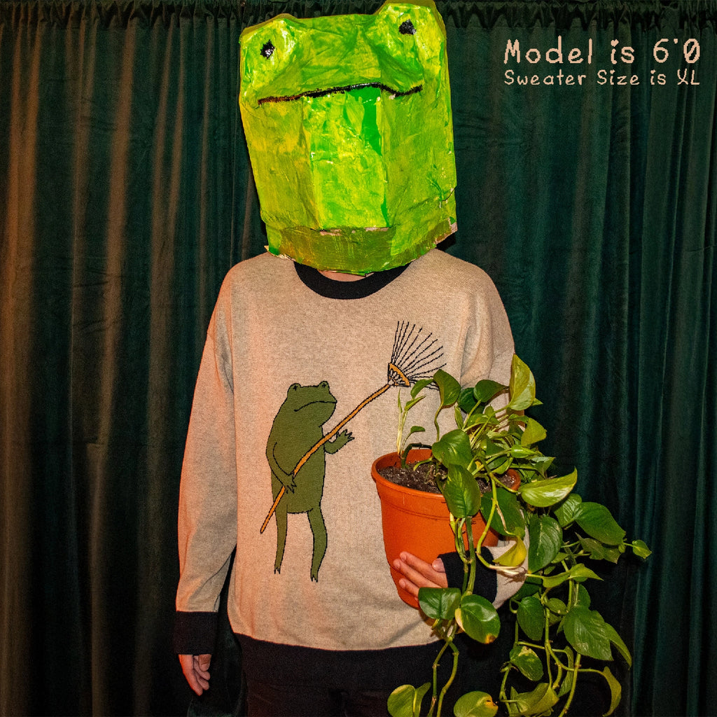 'FROG RAKE' KNIT SWEATER