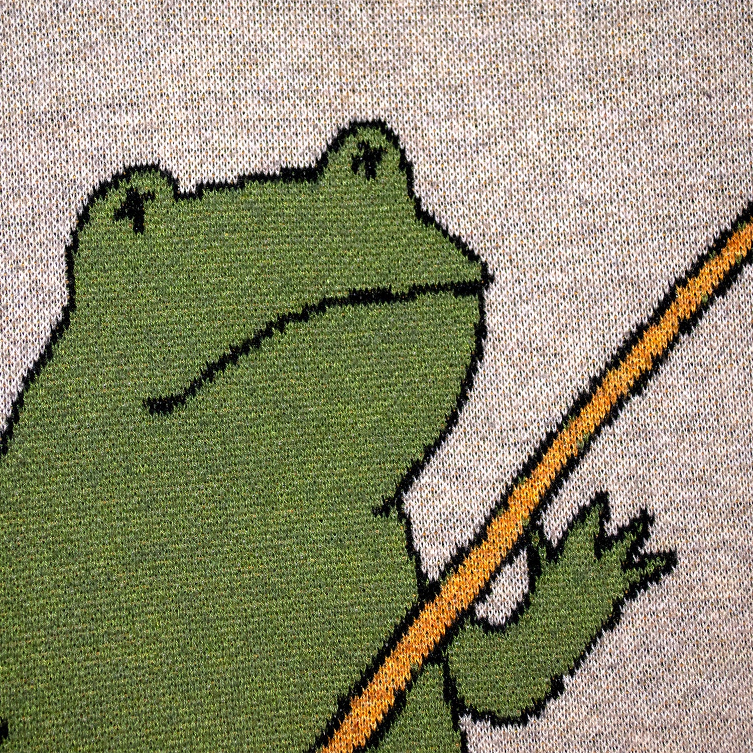 FROG RAKE KNIT SWEATER