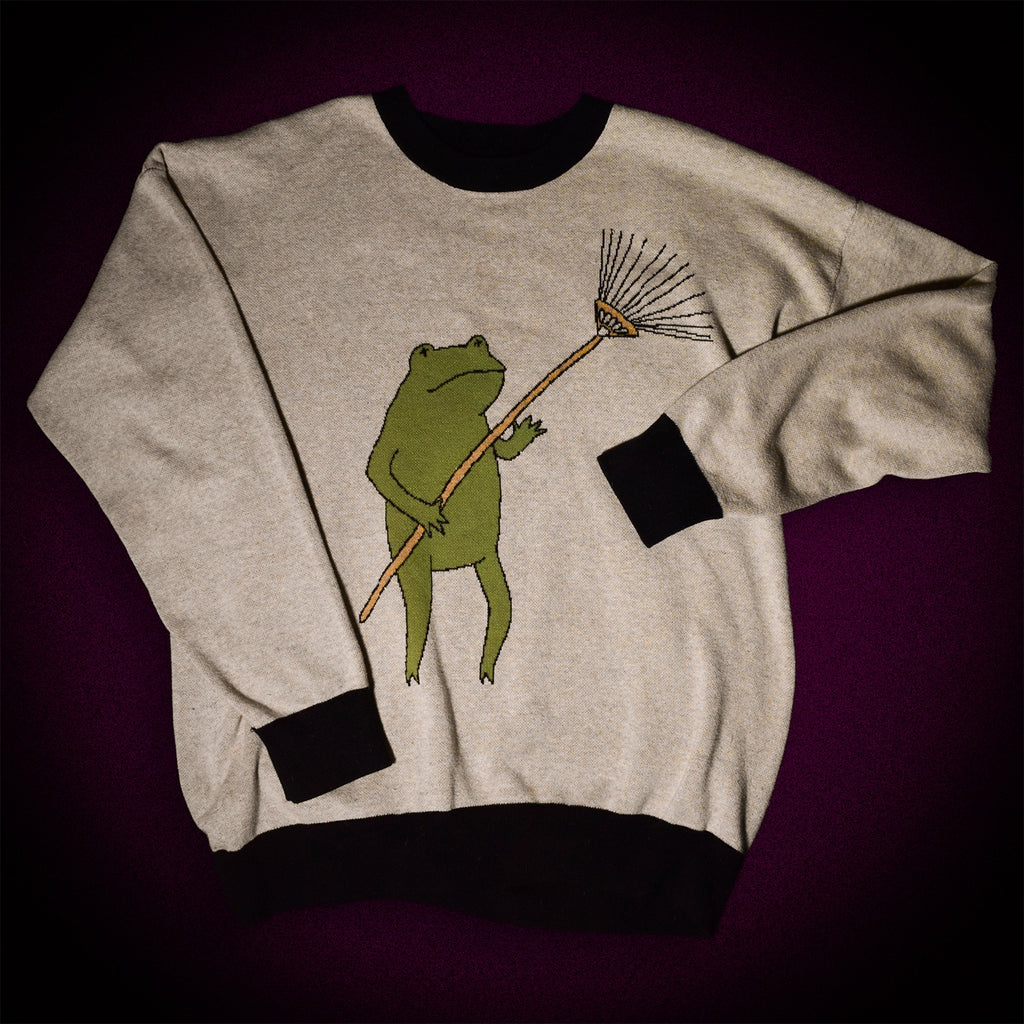 'FROG RAKE' KNIT SWEATER