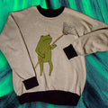 'FROG RAKE' KNIT SWEATER