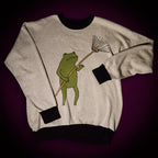 'FROG RAKE' KNIT SWEATER